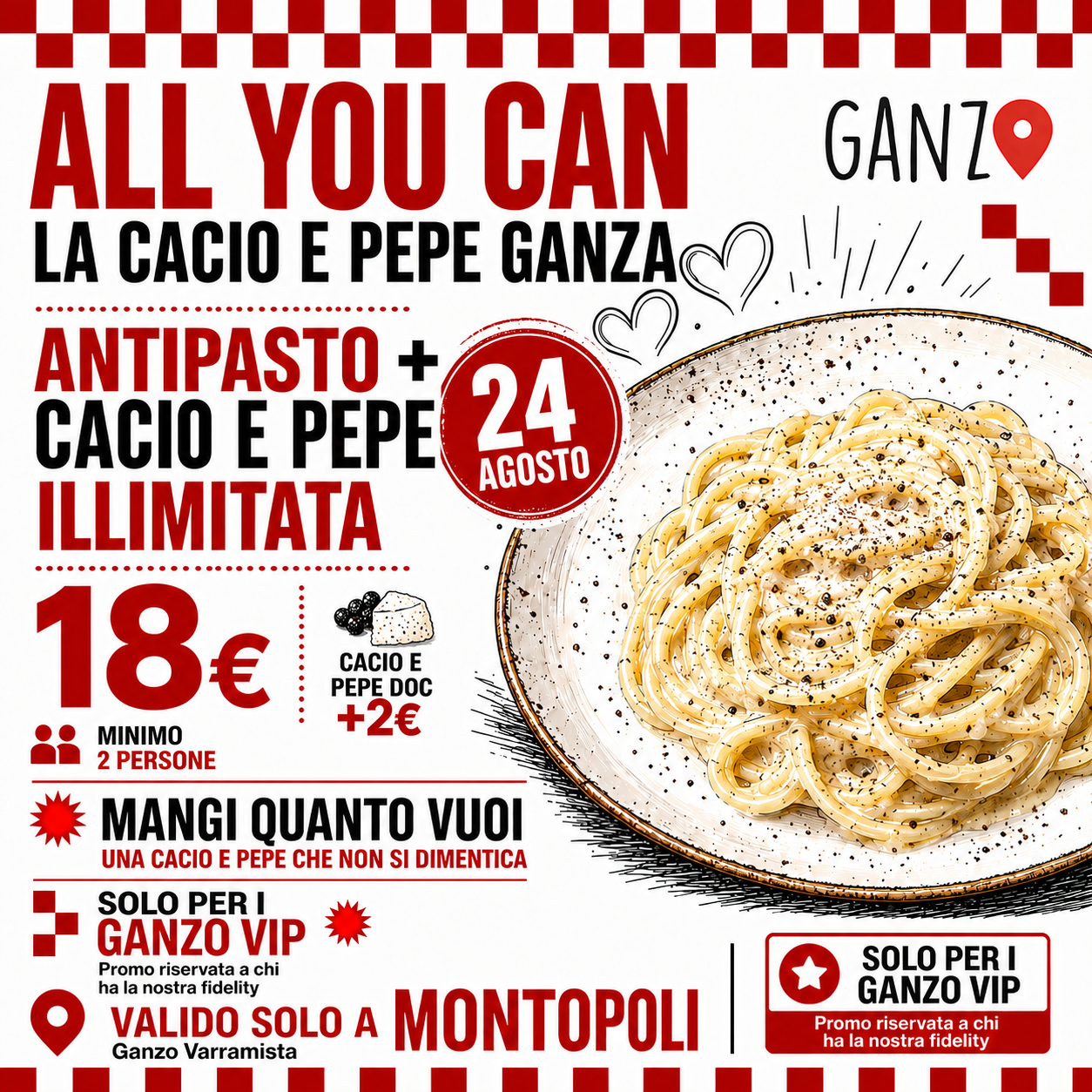 24 Agosto — Cacio e Pepe Ganza